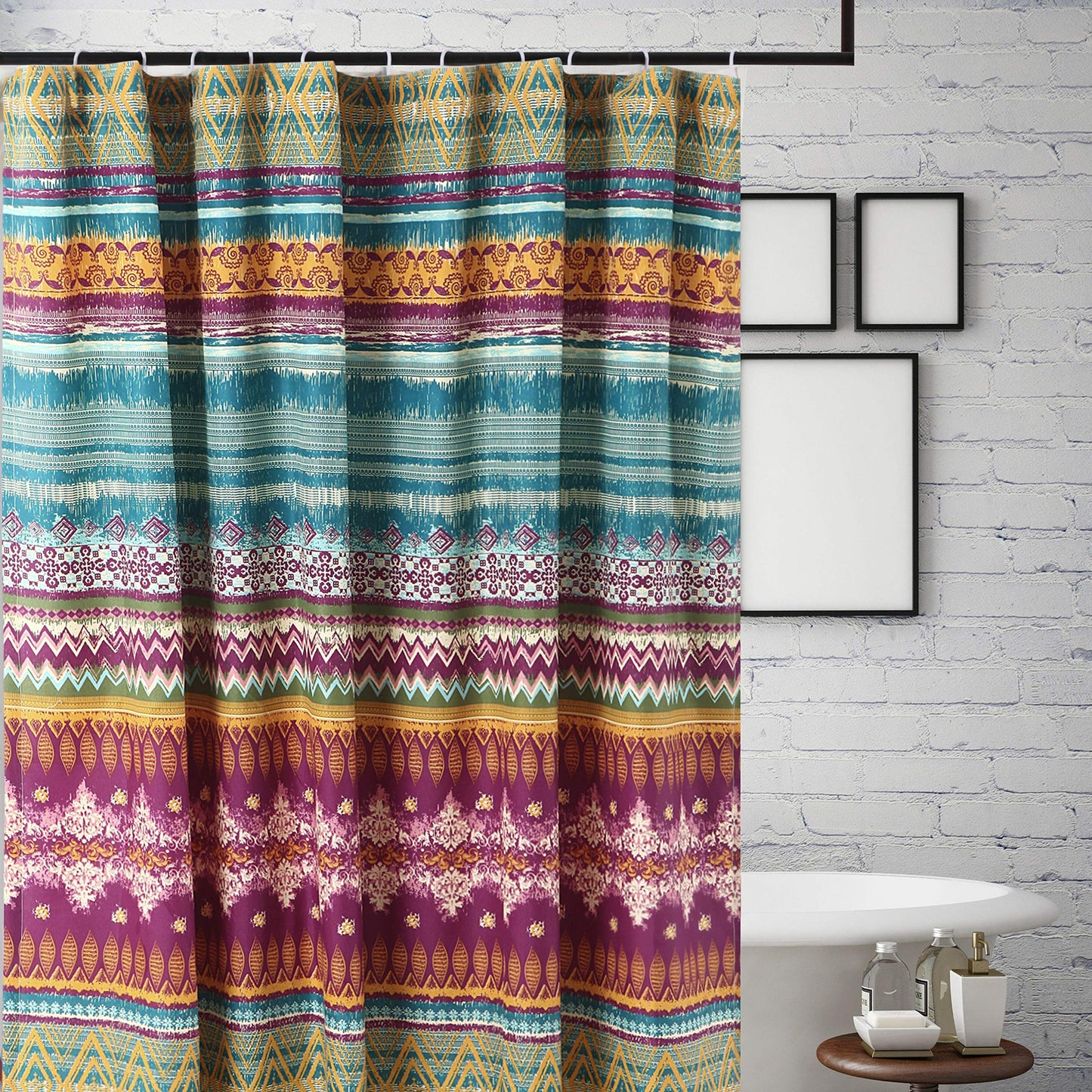 Greenland Home Southwest Shower Curtain, Siesta, 72 x 72