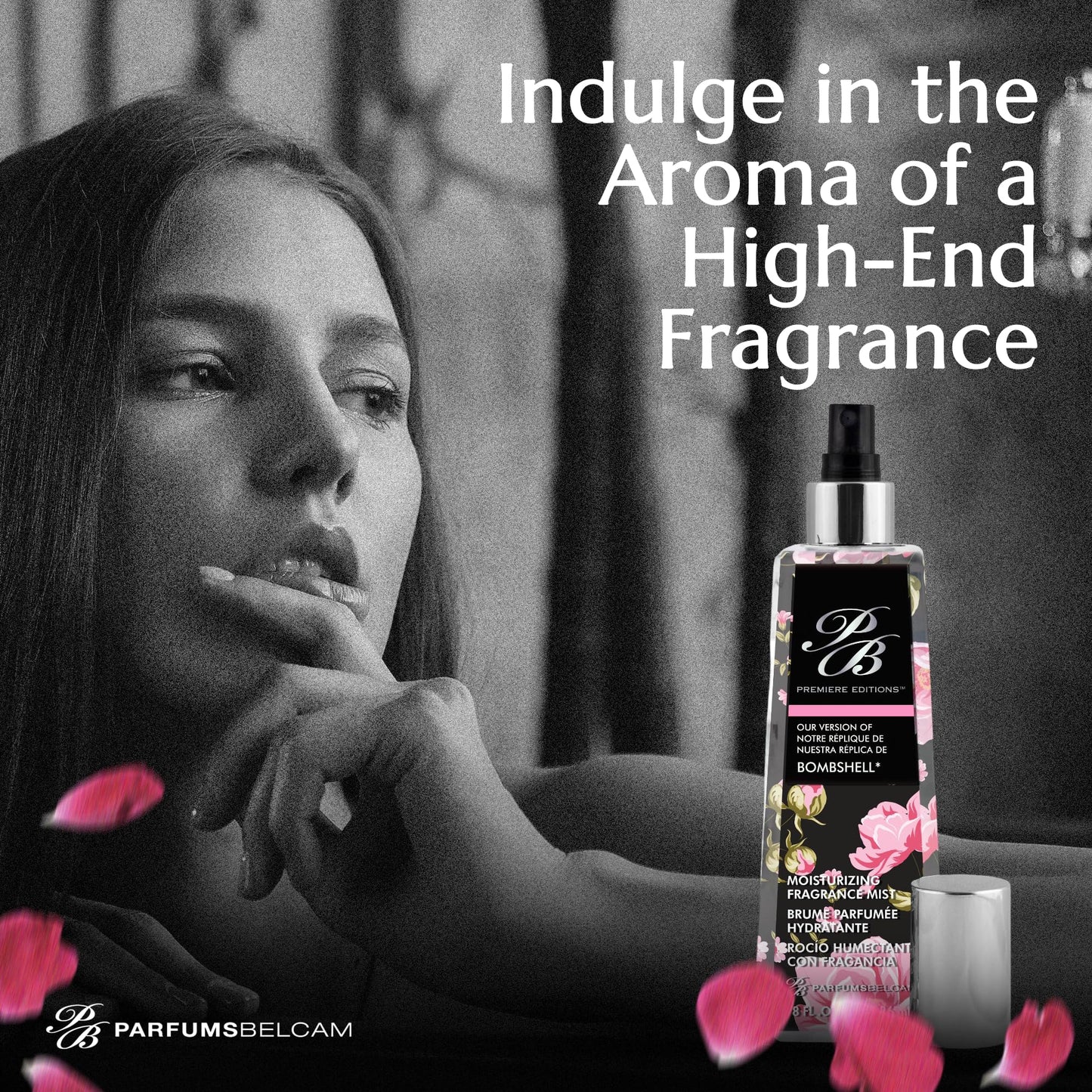 PB ParfumsBelcam Premiere Editions Moisturizing Fragrance Mist for Women - Fruity Floral Scent with Red Berries, Peony & Soft Florals - Hydrating Body