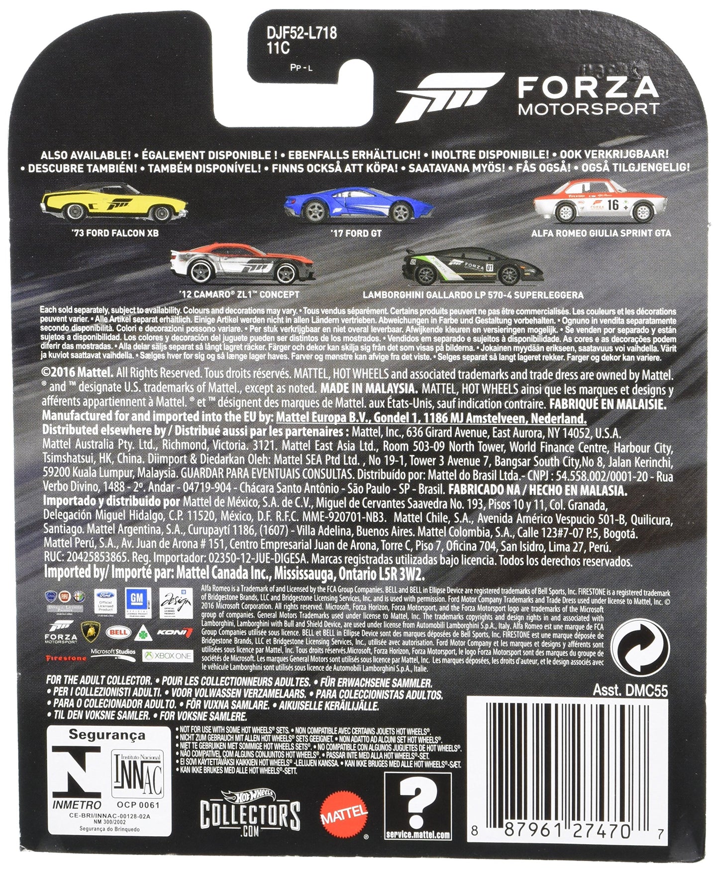 Hot Wheels Retro Entertainment Diecast Camaron ZL-1 Vehicle