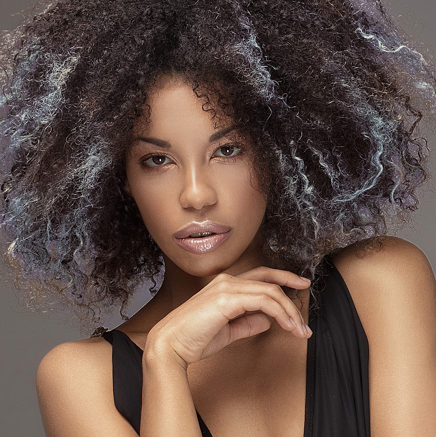 Colorme Root Touch Up Temporary Hair Mascara to color and Blend Semi Permanent Dye regrowth. Washes Out (COOL BLUE)
