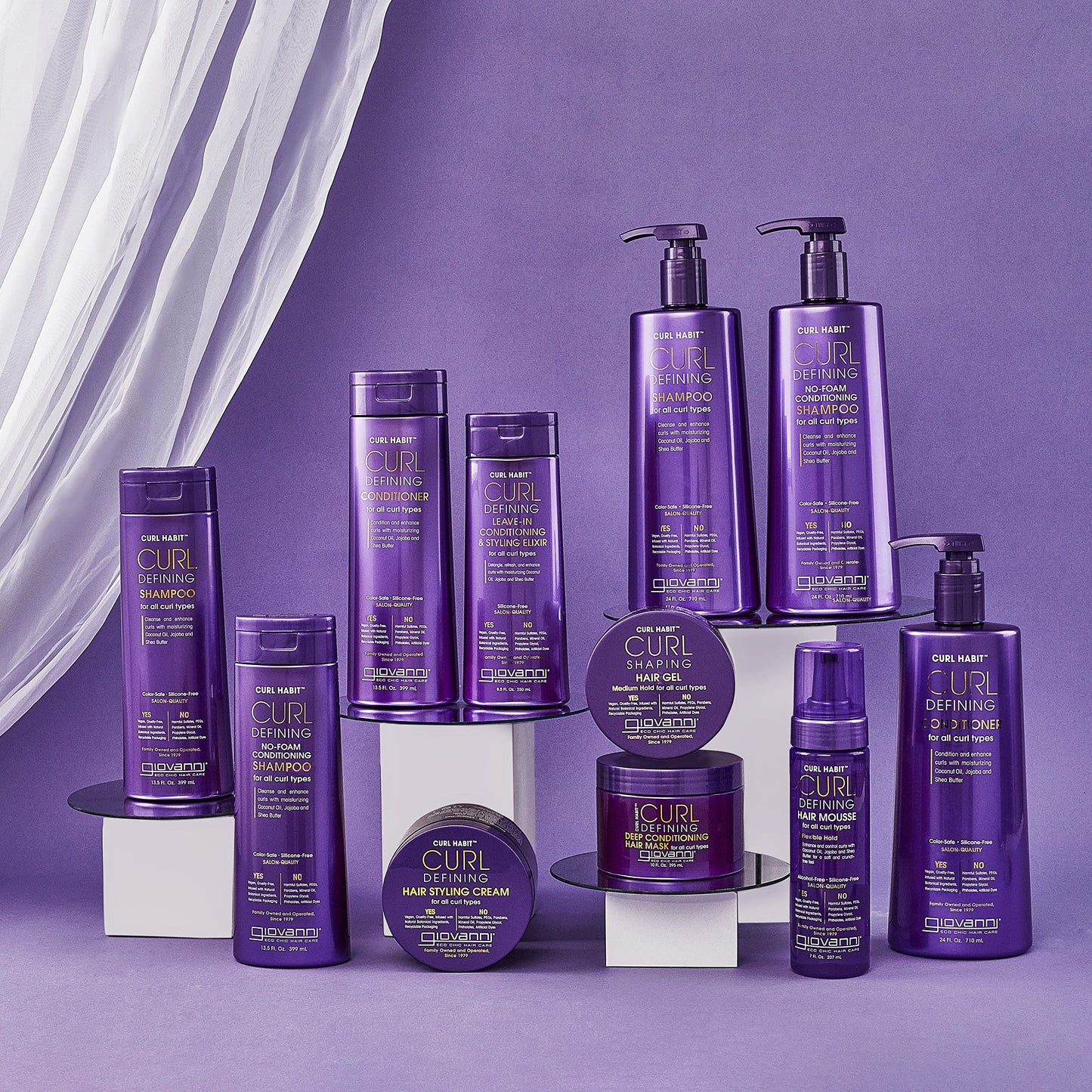 GIOVANNI Curl Habit Curl Defining Deep Conditioning Hair Mask - Deep Conditioner for Dry Damaged Hair, Tames Frizz & Flyaways, Softens Curls, Deep