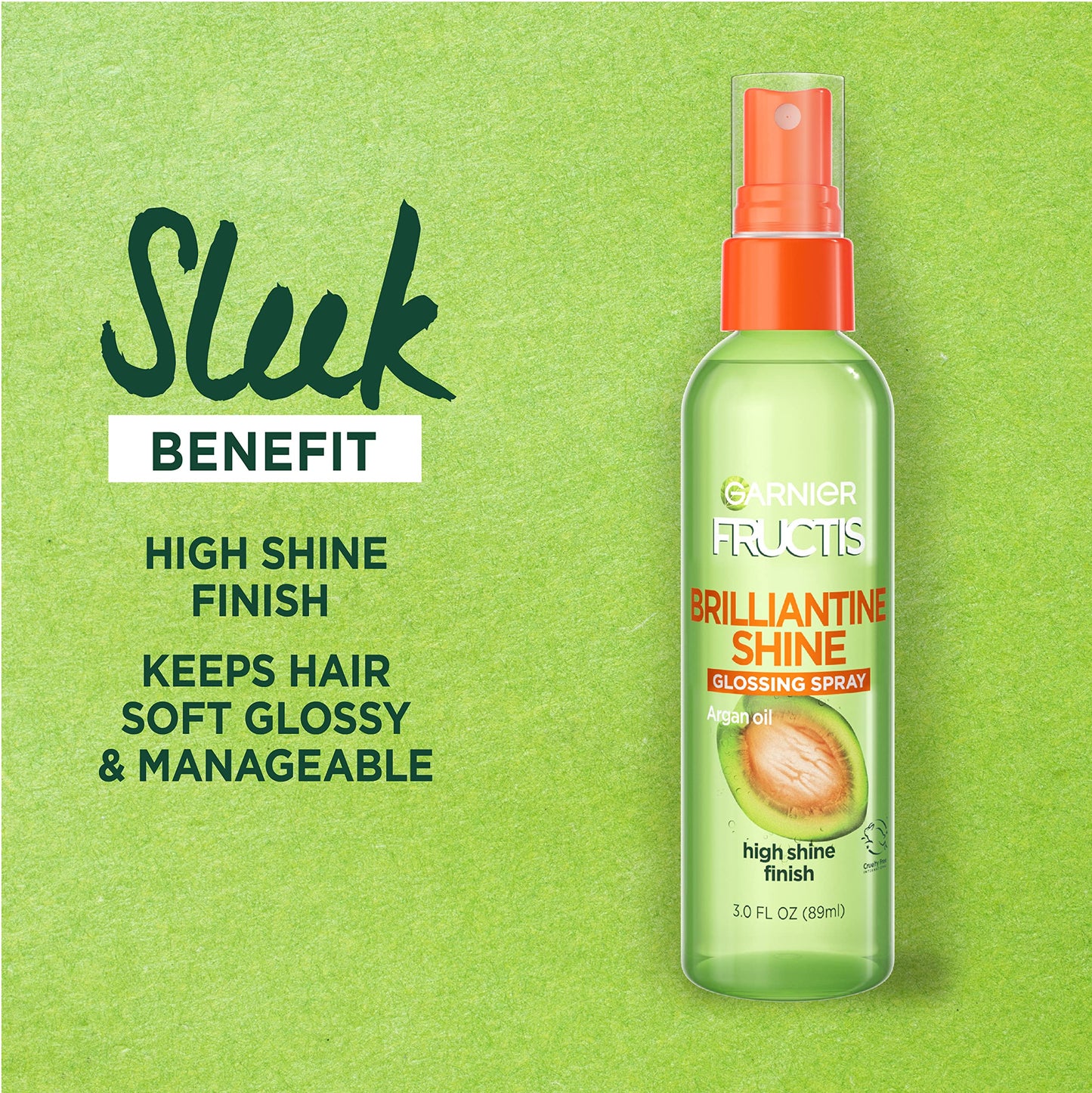 Garnier Fructis Style Brilliantine Shine Glossing Spray 3 oz (Pack of 2)