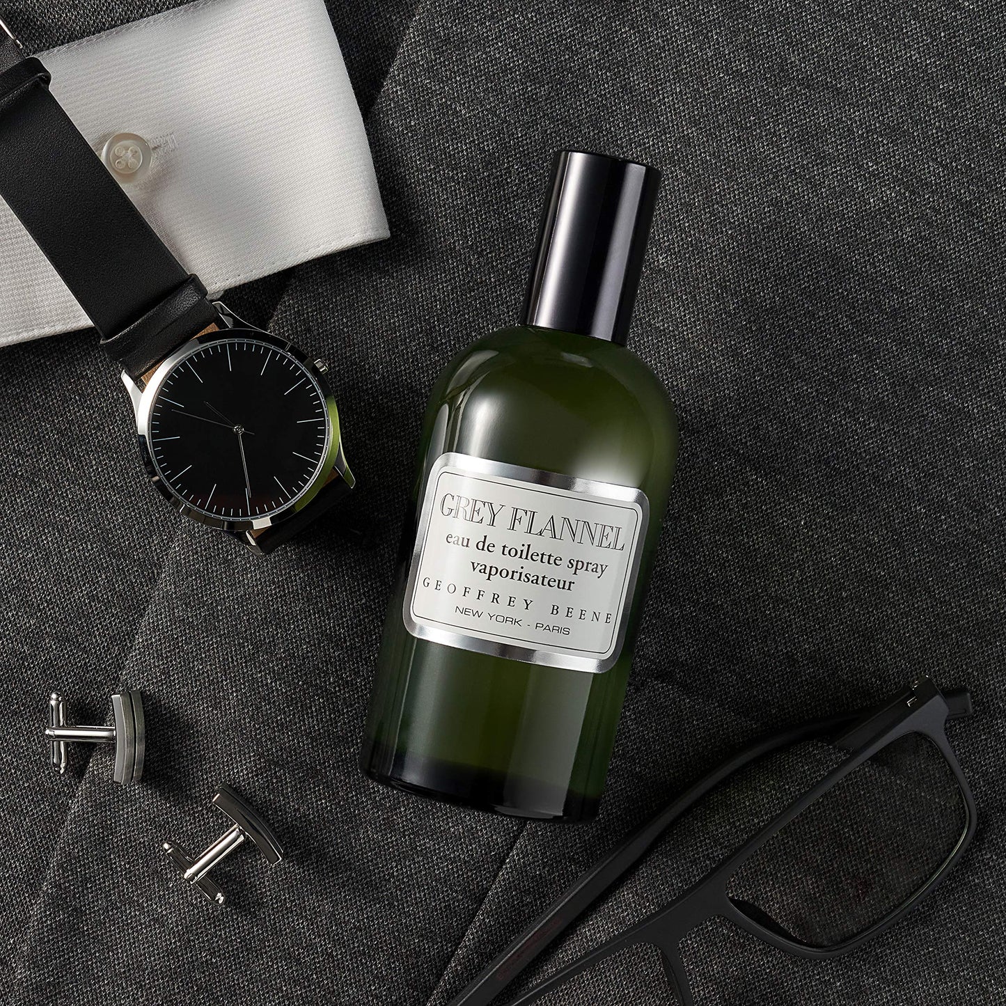 Geoffrey Beene Grey Flannel Men's Perfume, Eau De Toilette Daytime Luxurious Spray, Gift for Him, 4 oz