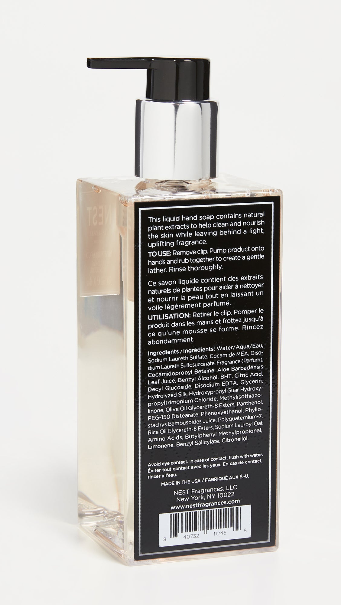 NEST Fragrances Liquid Hand Soap- Rose Noir & Oud, 10 fl oz
