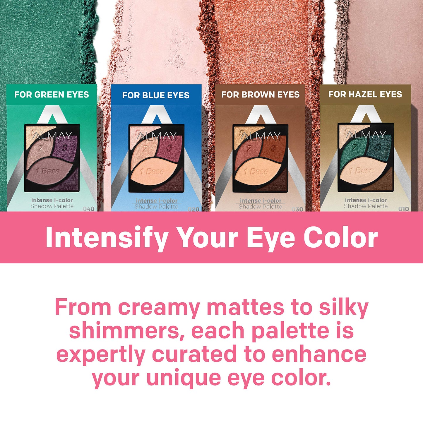 Almay Eyeshadow Palette, Longlasting Eye Makeup, Primer Enriched with Antioxidant Vitamin E, Hypoallergenic, 030 Hazel Eyes, 0.1 Oz