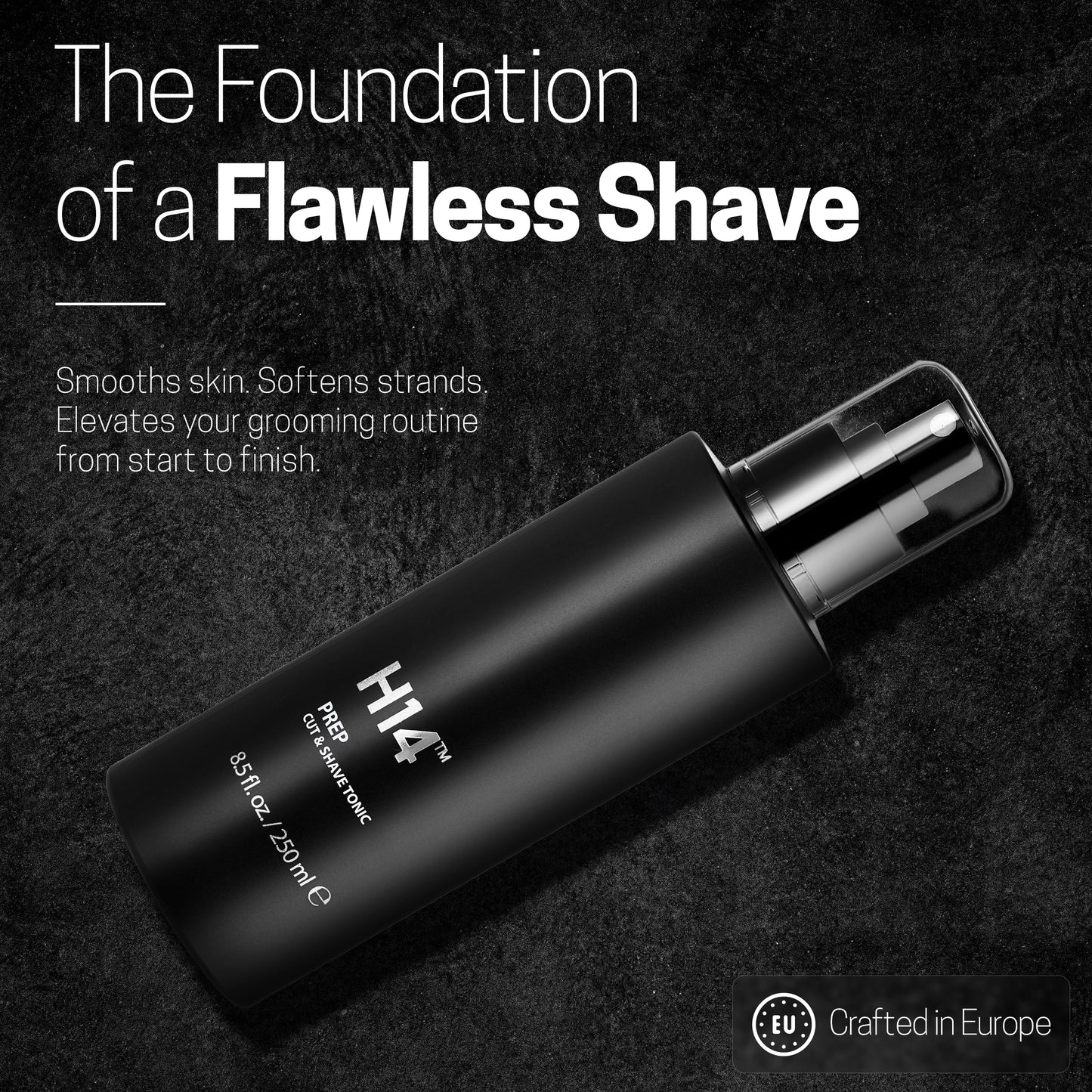 H14 PREP Cut & Shave Tonic for Men - Pre-Shave & Haircut Spray with Panthenol & Glycerin, 8.5 fl oz / 250 ml - Soothes Skin & Reduces Razor Burn