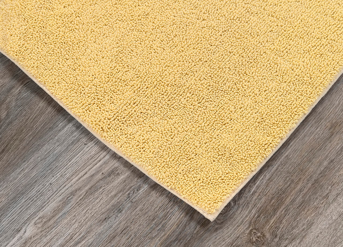 Garland Rug Queen Cotton Soft Yellow 24" x 40" Ultra Soft, Plush, Highly Absorbent, Machine Washable Shower & Bathroom Floor Towel, Non-Slip…