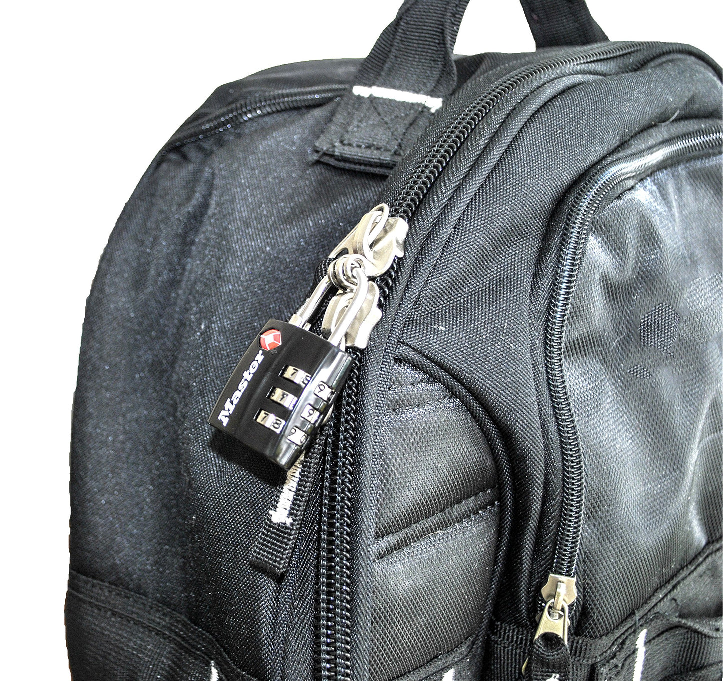 Master Lock TSA Approved Luggage Lock – Durable Wide Body Travel Padlock with Thin Steel Shackle for Suitcases & Backpacks (4680DBLK)