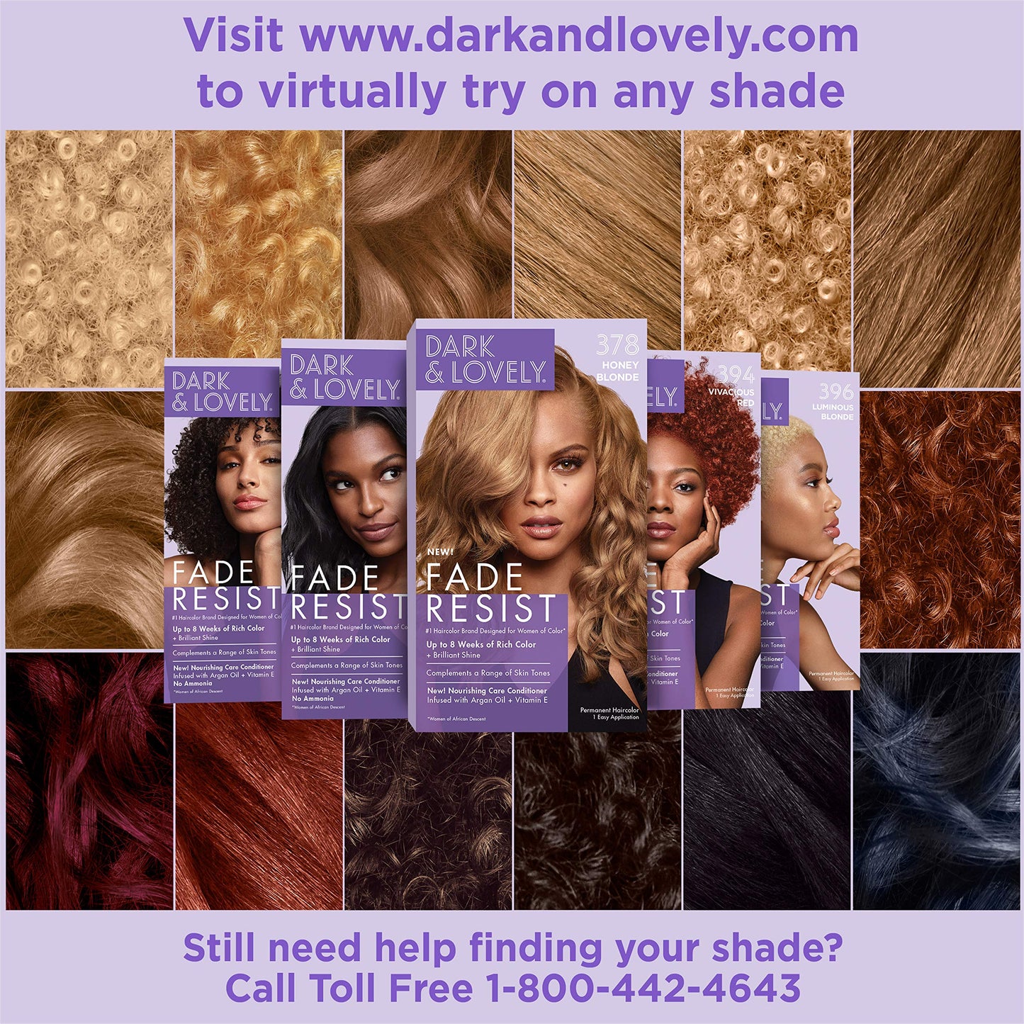 Dark & Lovely Fade Resistant Rich Conditioning Color, No. 374, Rich Auburn