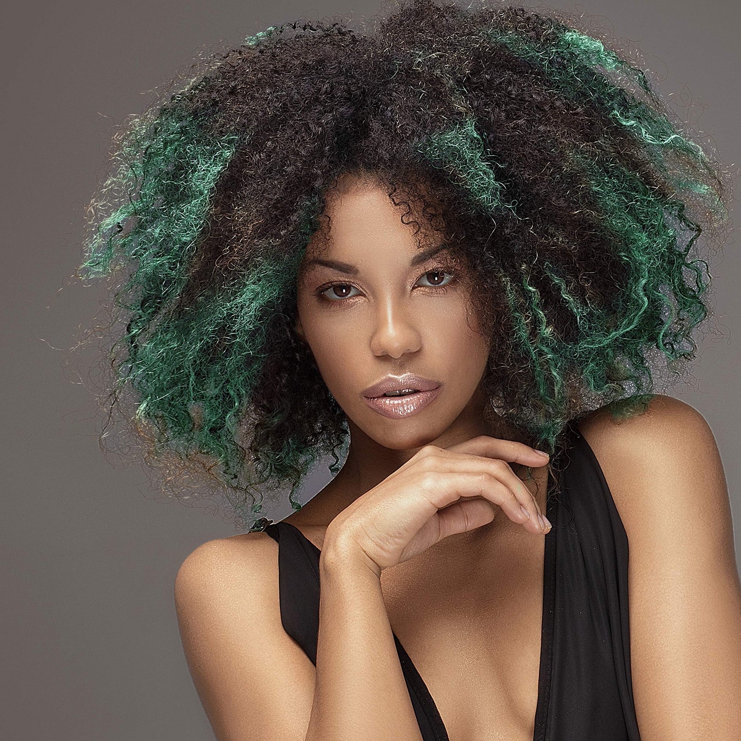 Colorme Root Touch Up Temporary Hair Mascara to color and Blend Semi Permanent Dye regrowth. Washes Out (TEAL)