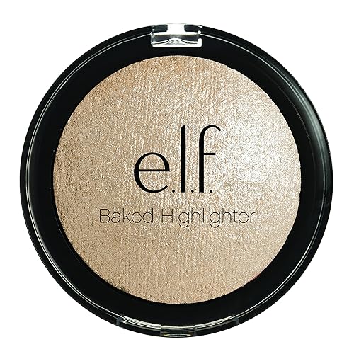 e.l.f., Baked Highlighter, Sheer, Shimmering, Hydrating, Blendable, Glides On, Creates a Radiant Glow, Nourishes, Moonlight Pearls, Infused
