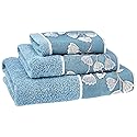 Popular Bath 3PC Towel Set Capri, Slate Blue