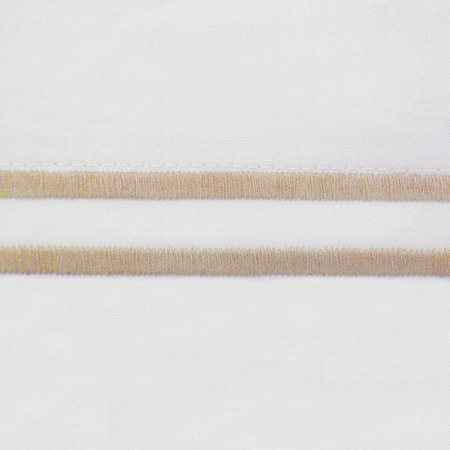 Sferra Grande Hotel Sheet Set - Queen - White/Taupe