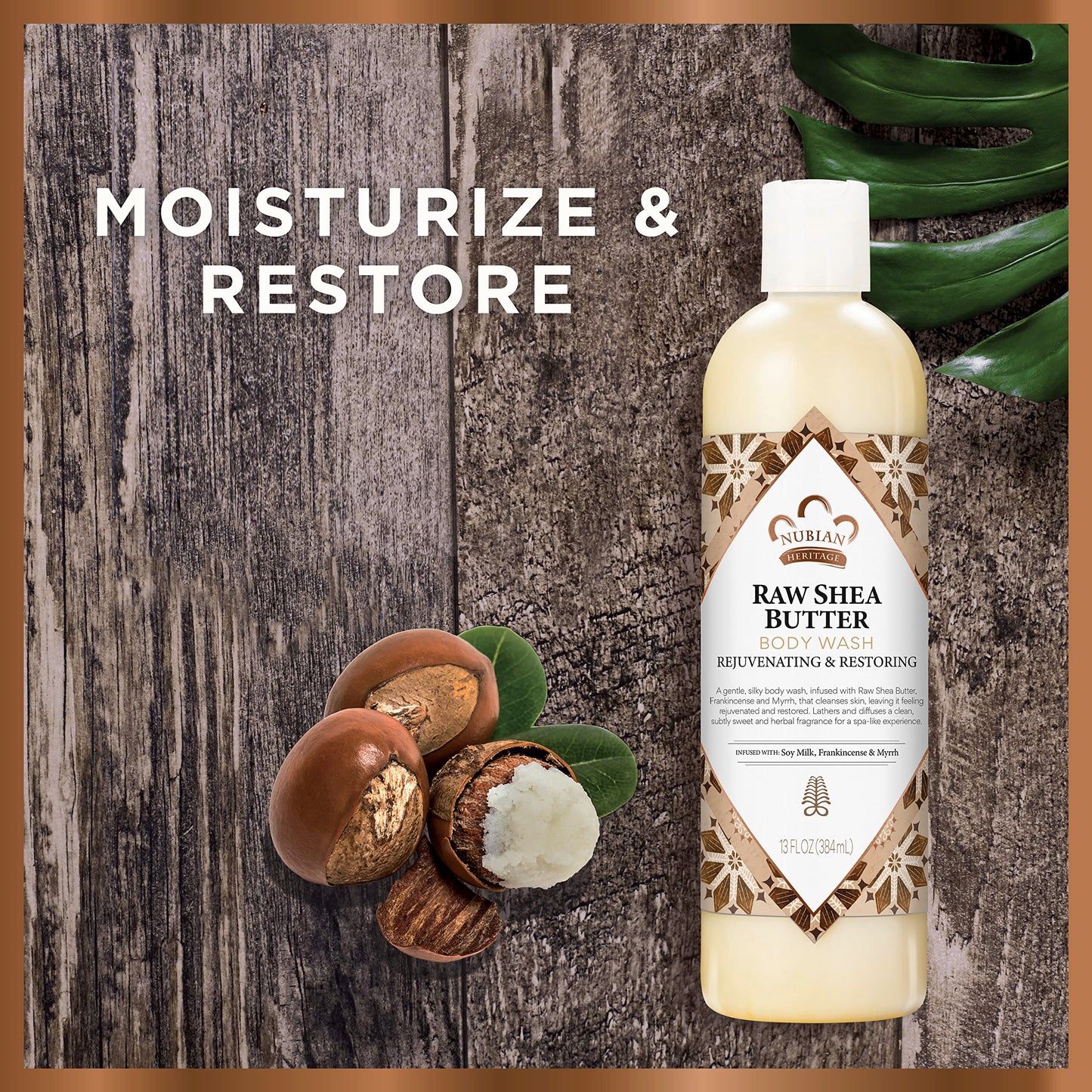 Nubian Heritage Body Wash Raw Shea & Myrr 13 Fz5