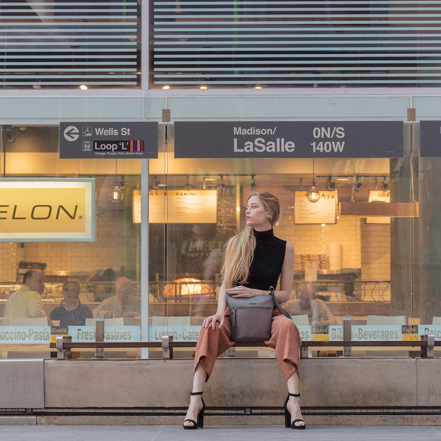 Travelon: Addison - Anti-Theft Bucket Bag - Midnight Floral