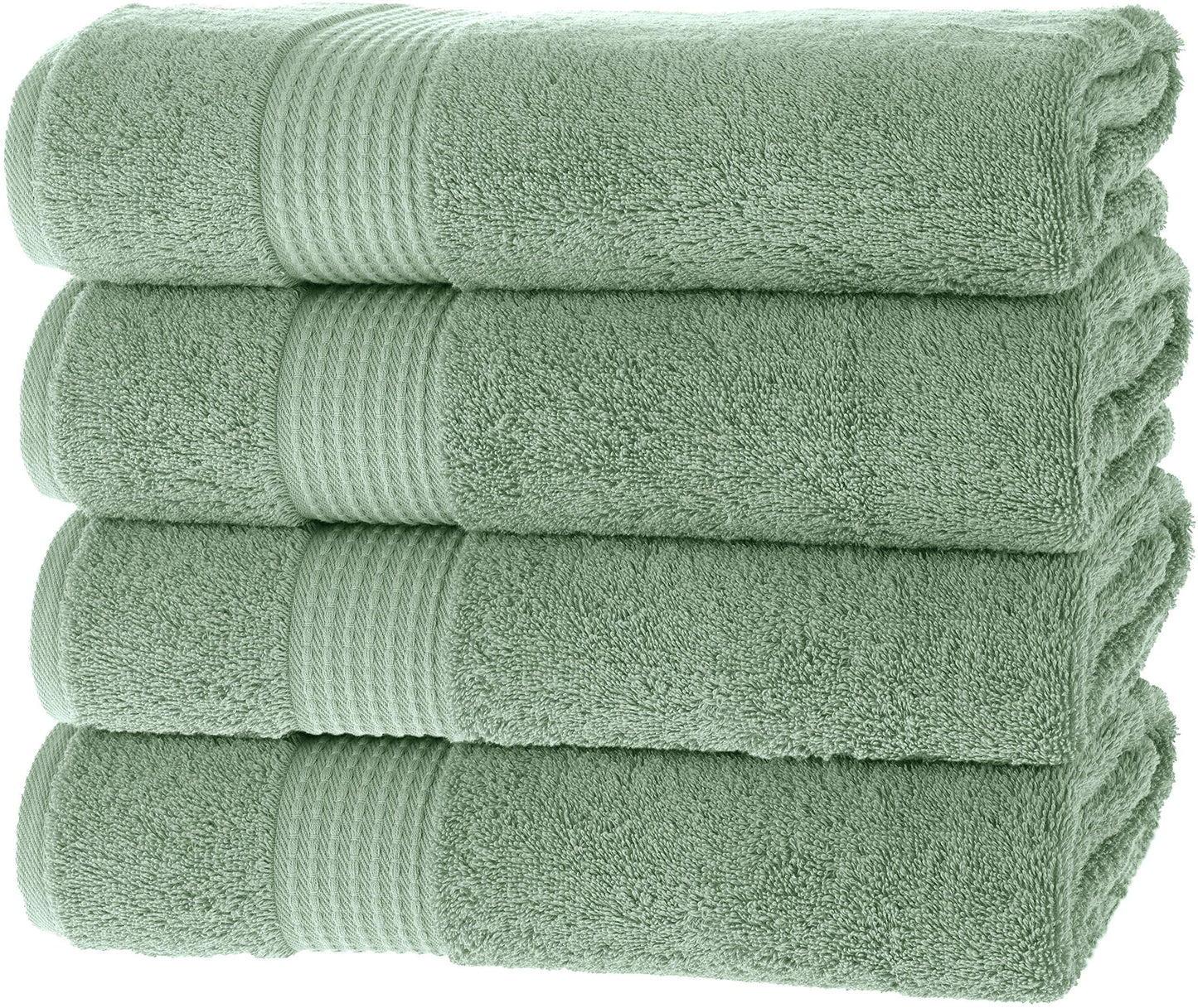 MAURA Basics Performance Bath Towels 100% Turkish Cotton with Hook Loops. Extra Large Luxury Absorbent Plush Towel Sets for Bathroom, Daily Use…