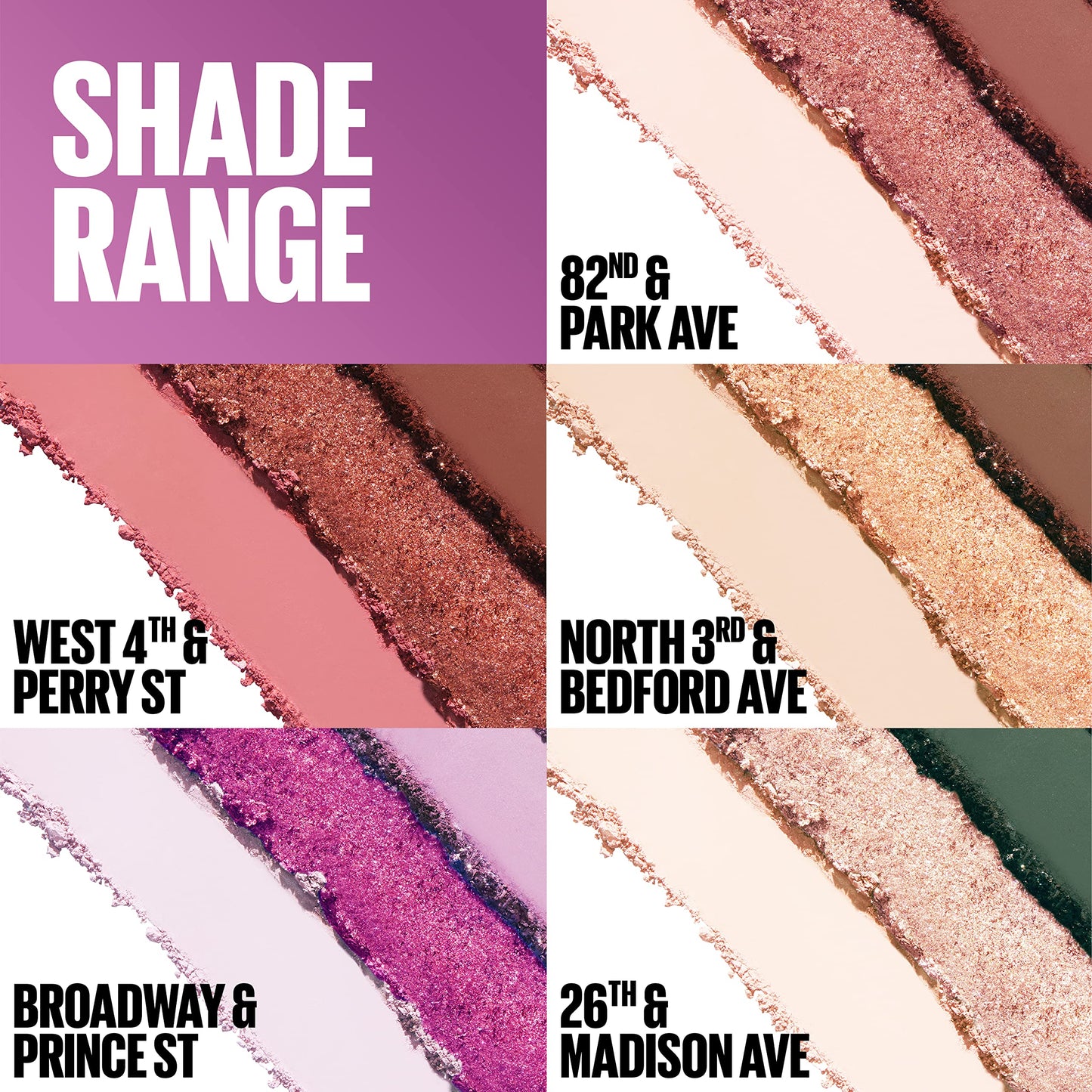 Maybelline New York Shadow Blocks Shadow Blocks Eyeshadow Palette, Stacked Eye Shadow Trio, West 4th & Perry St, 0.08 oz