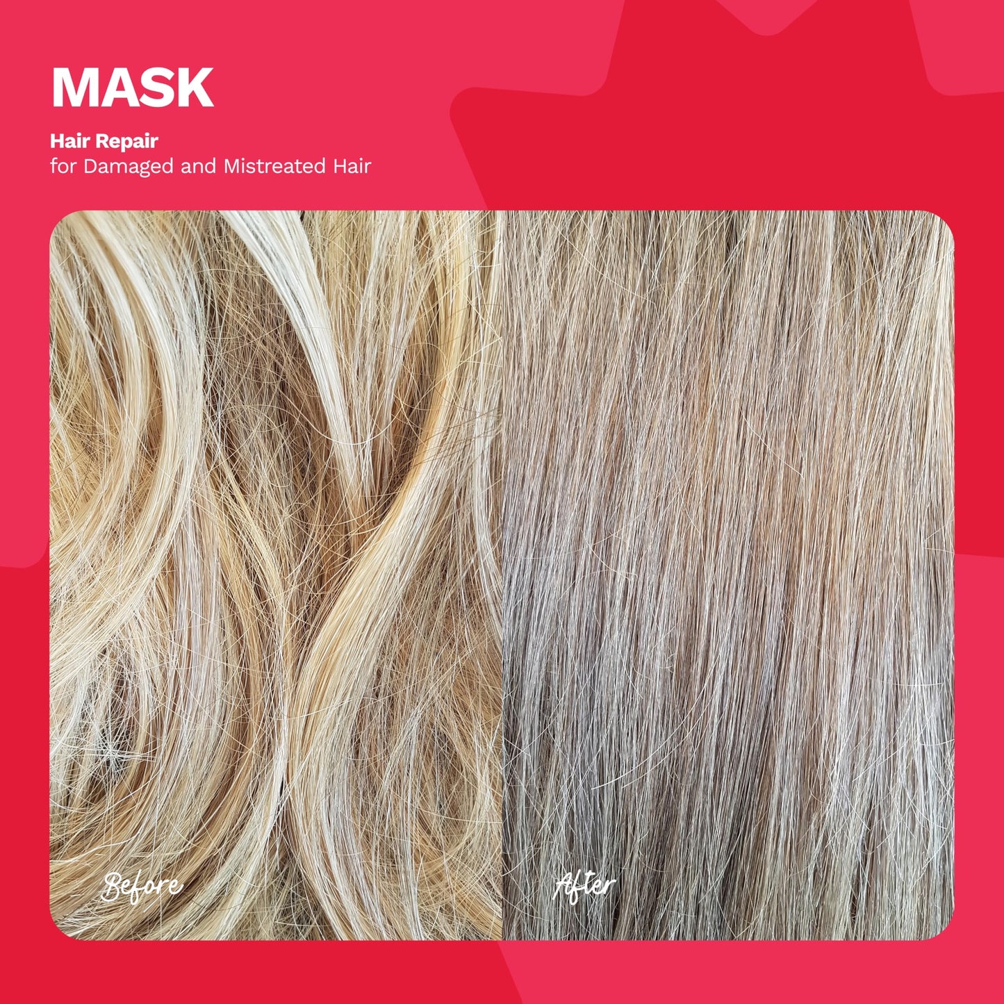 Ginger Milk Natural Care Intensive Repair Hair Mask for Dry/Damaged Hair due to Coloring, Chemical Processes, hot styling tools and dryers | BE BOLD