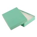 RJ Displays 10 Pack Robin's Egg Blue Teal Cotton Filled Jewelry Boxes for Necklace, Bracelet, Anklet 5.25" x 3.75" x 1"