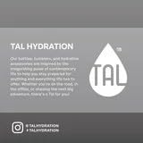 TAL Ranger Flip Water Bottle, 26 oz Capacity, Leak-Proof Lid with Straw, Easy-Carry Handle, Gray