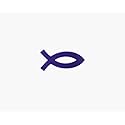 Jesus Fish Tanning Stickers 1000 ct Roll
