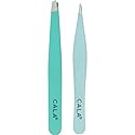 Cala Soft touch mint tweezer duo