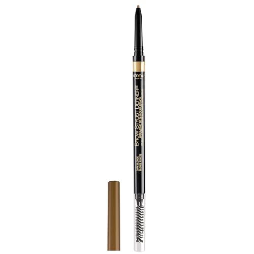 L'Oreal Paris Makeup Brow Stylist Definer Waterproof Eyebrow Pencil, Ultra-Fine Mechanical Pencil, Draws Tiny Brow Hairs and Fills in Sparse Areas