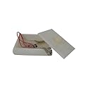 3starimex = aliases) Handcarved Alabaster Stone Jewlrey Box Imported from Italy 6" Wide in Cream
