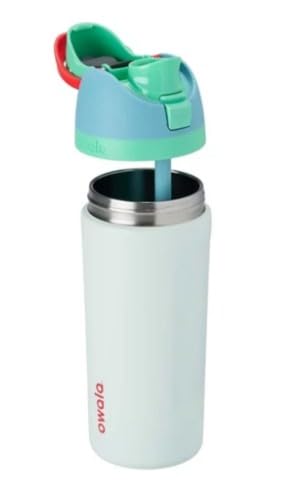 Owala FreeSip Kids 16 fl. oz. Rain Forest BPA Free Water Bottle with Spout Lid