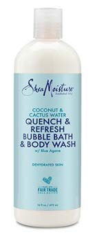 SheaMoisture Coconut & Cactus Water Quench & Refresh Bubble Bath & Body Wash 16 oz