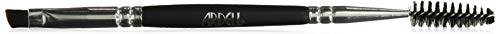Ardell Duo Brow Brush Grooming Tool, 2-in-1 Angled Eyebrow Brush with Spoolie, For Natural looking Brow