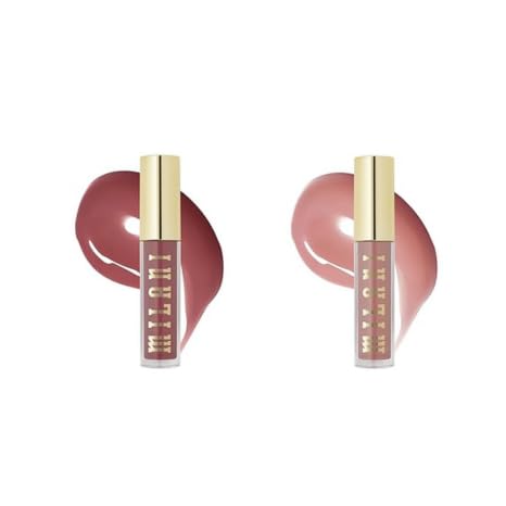 Milani Lip Gloss Set, Keep It Full Nourishing Lip Plumper with Hyaluronic Acid & Peptides for Soft, Fuller-Looking Lips (0.13 Fl. Oz. - 2 Pack)