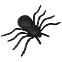 Halloween Plastic Glitter Spider - Black - 9 Inch - 2 Pack
