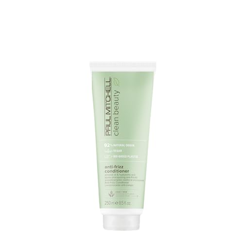 Paul Mitchell Clean Beauty Anti-Frizz Conditioner, Ultra-Rich Formula, Improves Elasticity, For Textured, Frizz-Prone Hair, 8.5 fl. oz