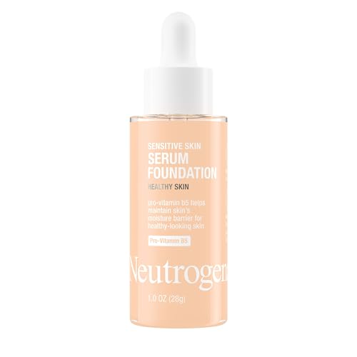 Neutrogena Healthy Skin Sensitive Skin Serum Foundation with Pro-Vitamin B5, Color Correcting & Pore Minimizing Liquid Foundation & Face Serum Beauty & Personal Care Neutrogena