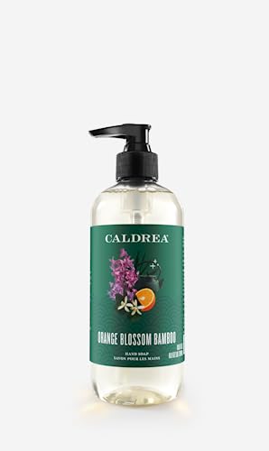 Caldrea Hand Wash Soap, Aloe Vera Gel, Olive Oil, Orange Peel and Ylang Ylang flower Essential Oils To Cleanse And Condition, Orange Blossom Bamboo Beauty & Personal Care Caldrea