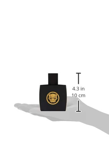 Marvel Black Panther, Fragrance, For Men, Eau De Toilette, EDT, 3.4oz, 100ml, Cologne, Spray, Made in Spain, By Air Val International, Black and Gold