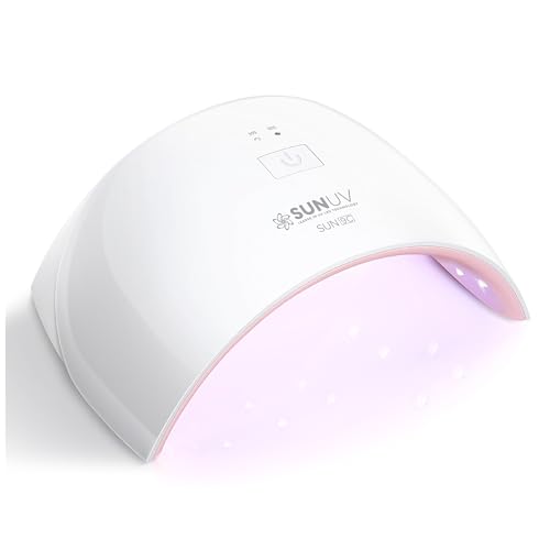 SUNUV UV LED Nail Lamp, Nail Dryer for Gel Polish UV Light for Nails with Sensor 2 Timers SUN9C Pink Gift for Women Girls Beauty and Personal Care SUNUV Default Title