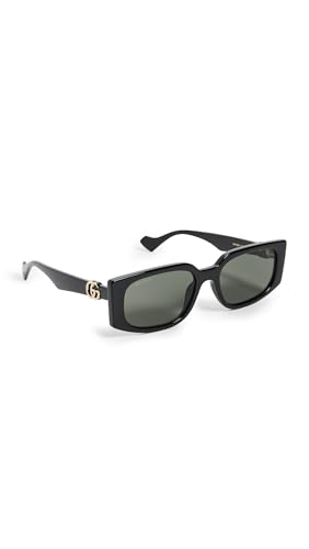 Gucci Women's GG1534S Sunglasses, Black-Black-Grey, One Size
