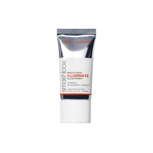 Smashbox Photo Finish Illuminate Glow Makeup Primer | Breathable, Strengthening Silky Barrier Primer For Glowy Skin | Silkscreen Complex, Vitamin C +