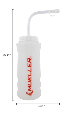 Mueller Water Bottle Straw & Cap Red 946ml 919129M Red