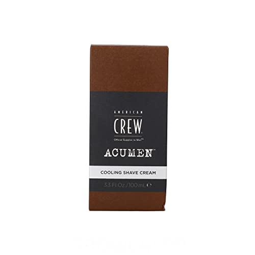 American Crew Cooling Shave Cream for Men, Formulated with Bisabolol for Smooth, Fresh Skin, 3.3 Fl Oz