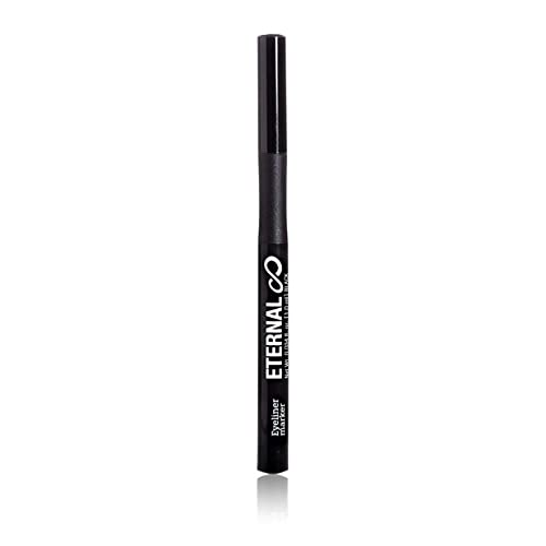Eternal Liquid Professional Eyeliner Marker - Water and Sweat Resistant Non-Smudge with Matte Finish and Thin Tip for Sharp Intense Lines (Black)
