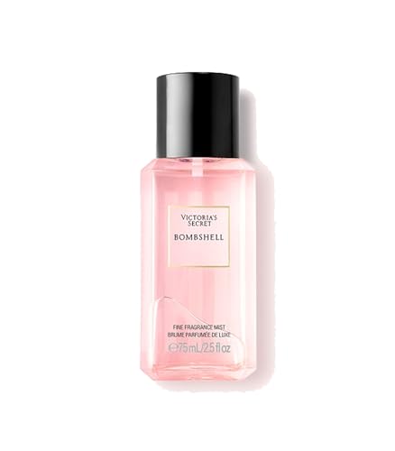 Victoria's Secret Bombshell Mini Fragrance Mist, Notes of Purple Passion Fruit, Shangri-La Peony & Vanilla Orchid, Travel Size Body Spray for Women
