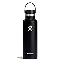 Hydro Flask Water Bottle - Insulated Stainless Steel - Non Spill, Leakproof in 21 Oz Black
