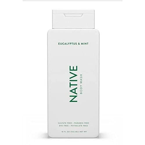 Native Body Wash - Eucalyptus & Mint - 11.5 oz (340ml), Hydrating Beauty & Personal Care Native