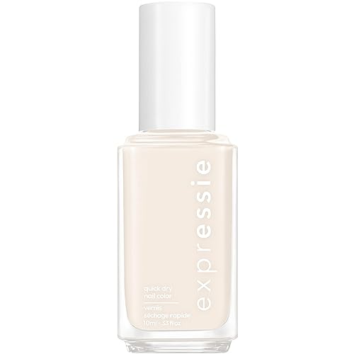 Essie expressie, Quick-Dry Nail Polish, 8-Free Vegan, Eggshell White, Daily Grind, 0.33 fl oz Beauty & Personal Care essie