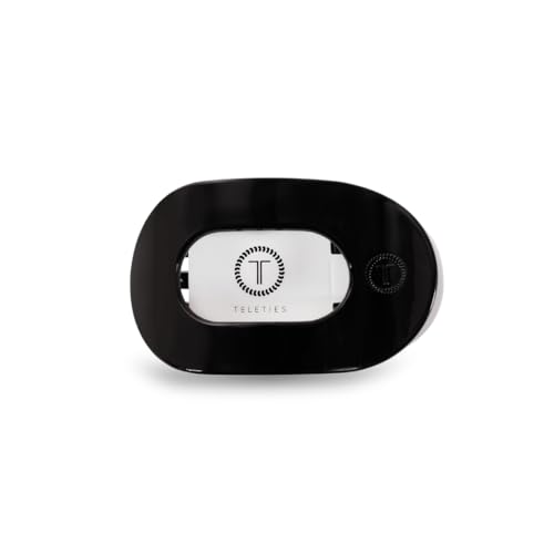 TELETIES - Small Flat Round Clip - Strong Grip, Bendable Teeth, Comfortable Curved Design - For Lying Down, Yoga, Driving & More - Ideal Beauty and Personal Care Teleties Default Title