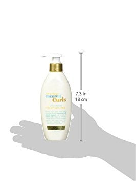 Organix Quenching Plus Coconut Curls Frizz-Defying Curl Styling Milk, 6 Fluid Ounce