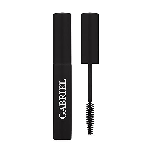 Gabriel Cosmetics Mascara (Black), Natural, Paraben Free, Vegan, Gluten free, Cruelty free, No GMO, Voluminous full lashes, Non flaky, Water